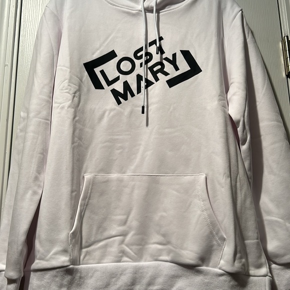 🔥NWOT Unisex White Black Logo Sweatshirt Hoodie Size XXL - Picture 8 of 16